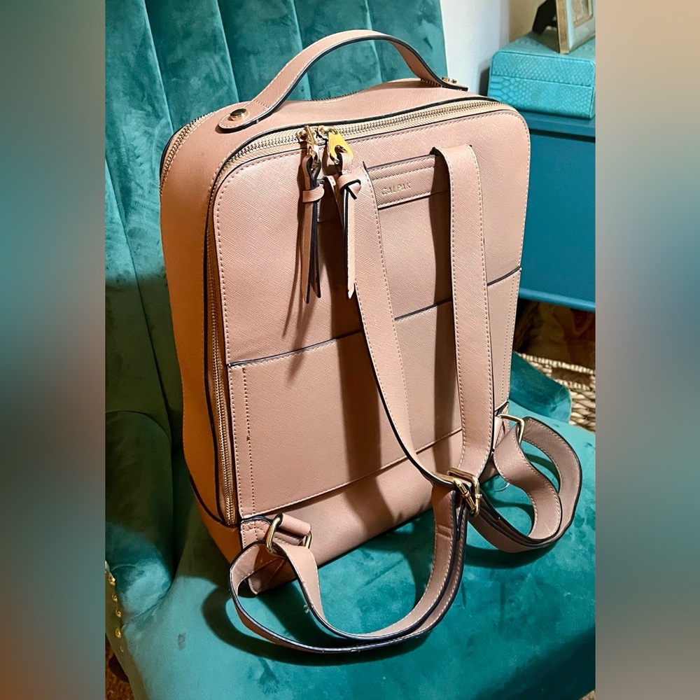 Calpak Caramel Backpack with Stitch Detail-EXCELLENT CONDITION! - Picture 6 of 16